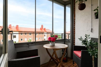 Balkong eller utsiktsbild