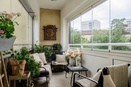 Balkong eller utsiktsbild