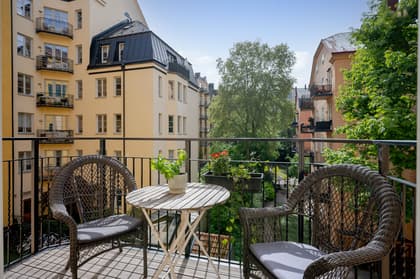 Balkong eller utsiktsbild