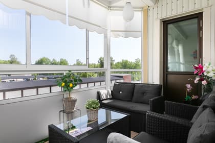 Balkong eller utsiktsbild