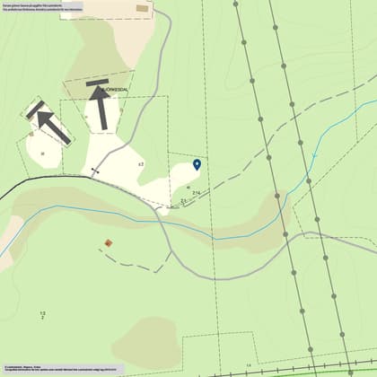 Illustrerad karta över fastigheten eller området