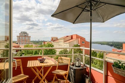 Balkong eller utsiktsbild