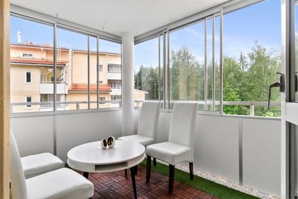 Balkong eller utsiktsbild