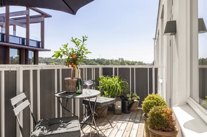 Balkong eller utsiktsbild