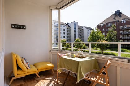 Balkong eller utsiktsbild