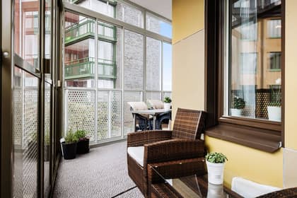 Balkong eller utsiktsbild