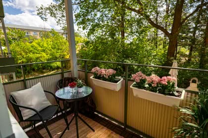 Balkong eller utsiktsbild