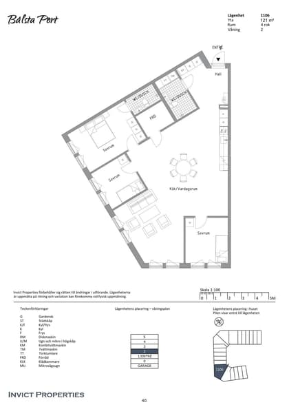 Illustrerad karta över fastigheten eller området