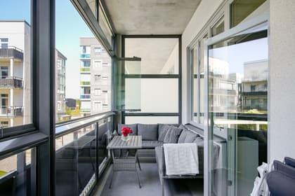 Balkong eller utsiktsbild