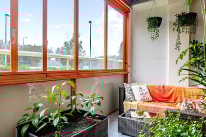 Balkong eller utsiktsbild