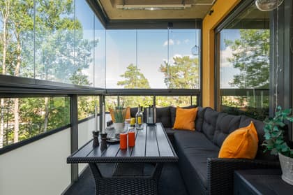 Balkong eller utsiktsbild