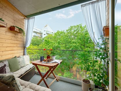 Balkong eller utsiktsbild