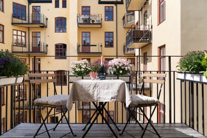 Balkong eller utsiktsbild