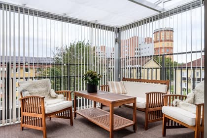 Balkong eller utsiktsbild