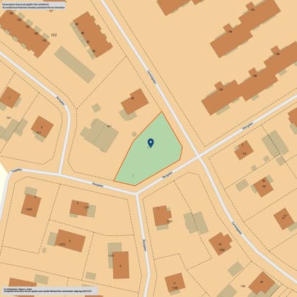 Illustrerad karta över fastigheten eller området