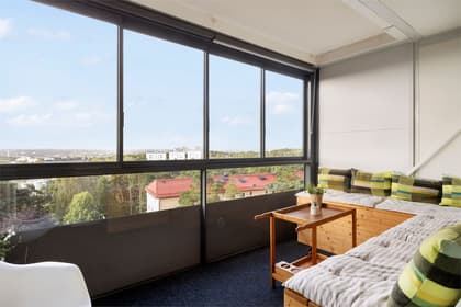 Balkong eller utsiktsbild