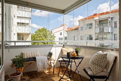 Balkong eller utsiktsbild