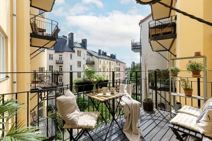 Balkong eller utsiktsbild