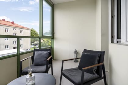 Balkong eller utsiktsbild