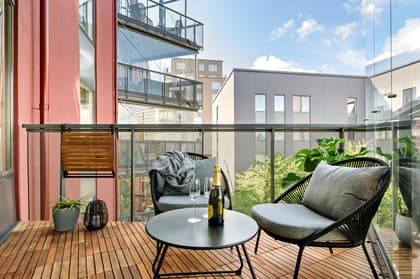 Balkong eller utsiktsbild