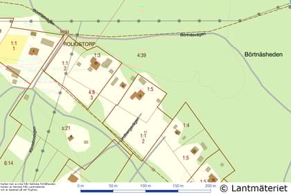 Illustrerad karta över fastigheten eller området