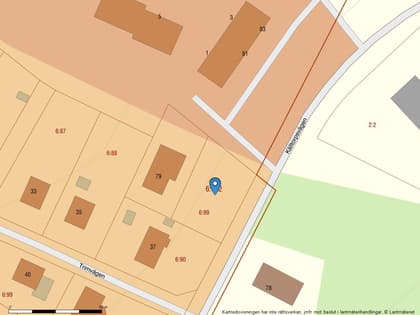 Illustrerad karta över fastigheten eller området