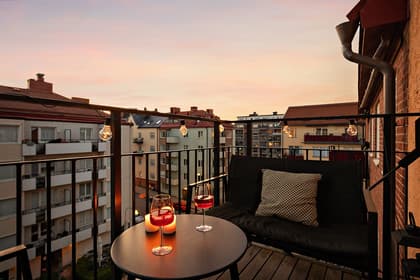 Balkong eller utsiktsbild