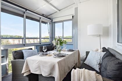 Balkong eller utsiktsbild