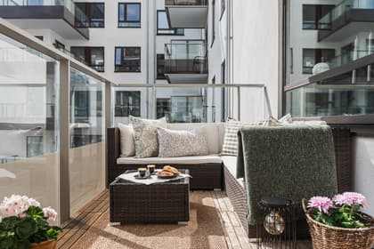 Balkong eller utsiktsbild