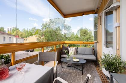 Balkong eller utsiktsbild