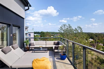 Balkong eller utsiktsbild