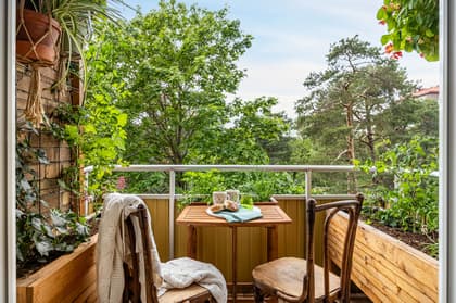 Balkong eller utsiktsbild