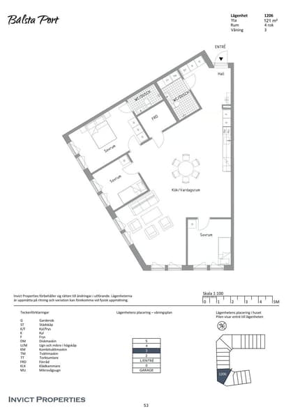 Illustrerad karta över fastigheten eller området