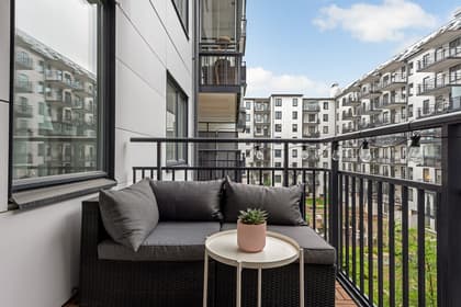 Balkong eller utsiktsbild