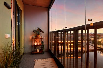 Balkong eller utsiktsbild