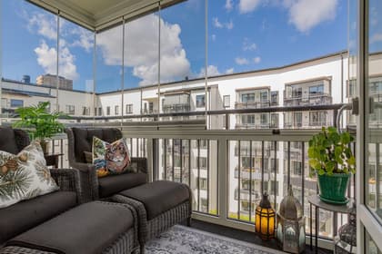 Balkong eller utsiktsbild