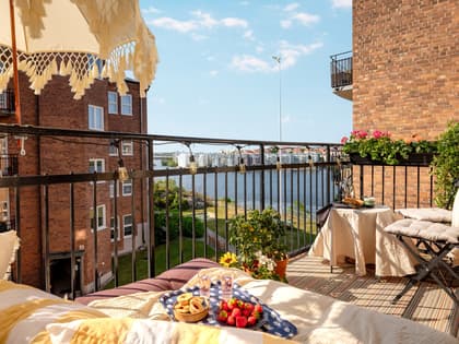 Balkong eller utsiktsbild