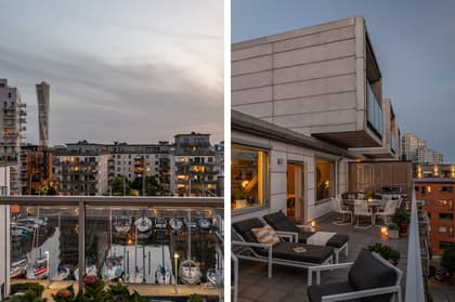 Balkong eller utsiktsbild