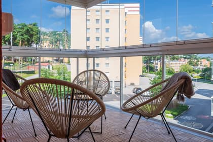 Balkong eller utsiktsbild