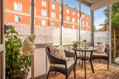 Balkong eller utsiktsbild