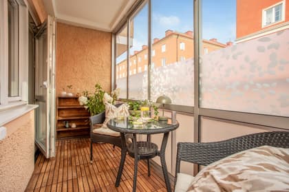 Balkong eller utsiktsbild