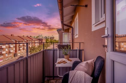 Balkong eller utsiktsbild