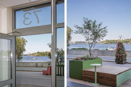 Balkong eller utsiktsbild