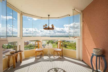 Balkong eller utsiktsbild