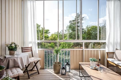 Balkong eller utsiktsbild