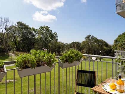 Balkong eller utsiktsbild