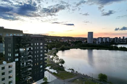 Balkong eller utsiktsbild