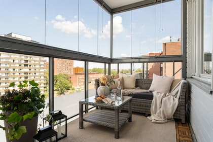 Balkong eller utsiktsbild