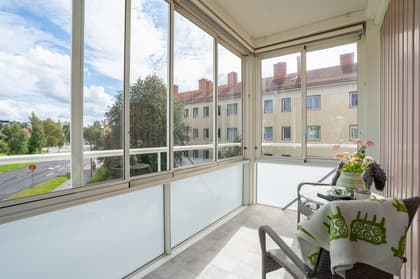 Balkong eller utsiktsbild