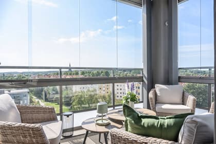 Balkong eller utsiktsbild